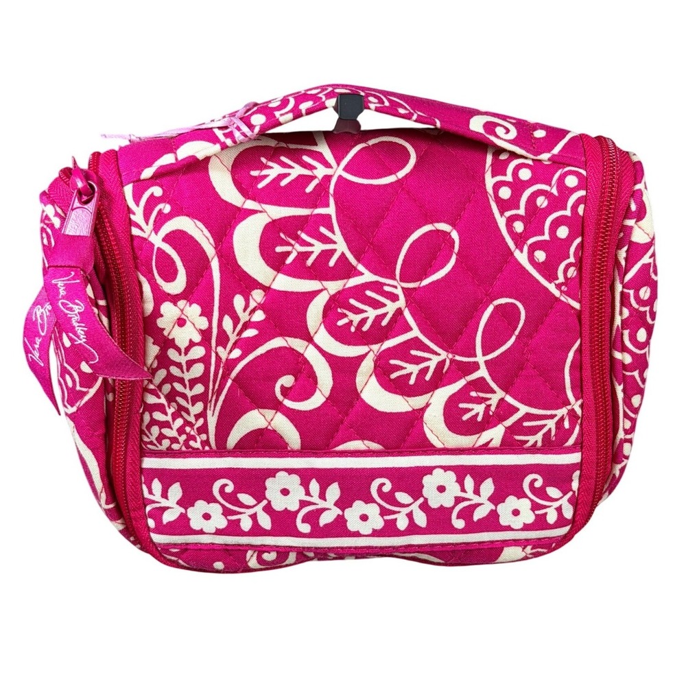 NEW Mini Vera Bradley retired Twirly Bird Pink pattern Hanging Organizer Bag - Picture 2 of 7